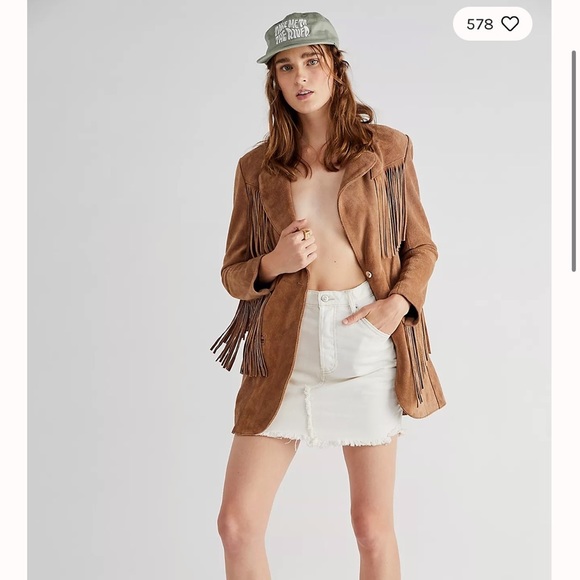 Free People Dresses & Skirts - 😊free People Brea Deco White Cut Off Skirt NWT